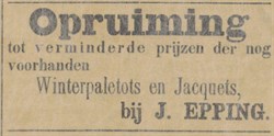 J. Epping Apeldoornsche Courant 14-12-1889